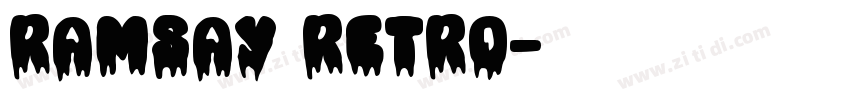 Ramsay Retro字体转换